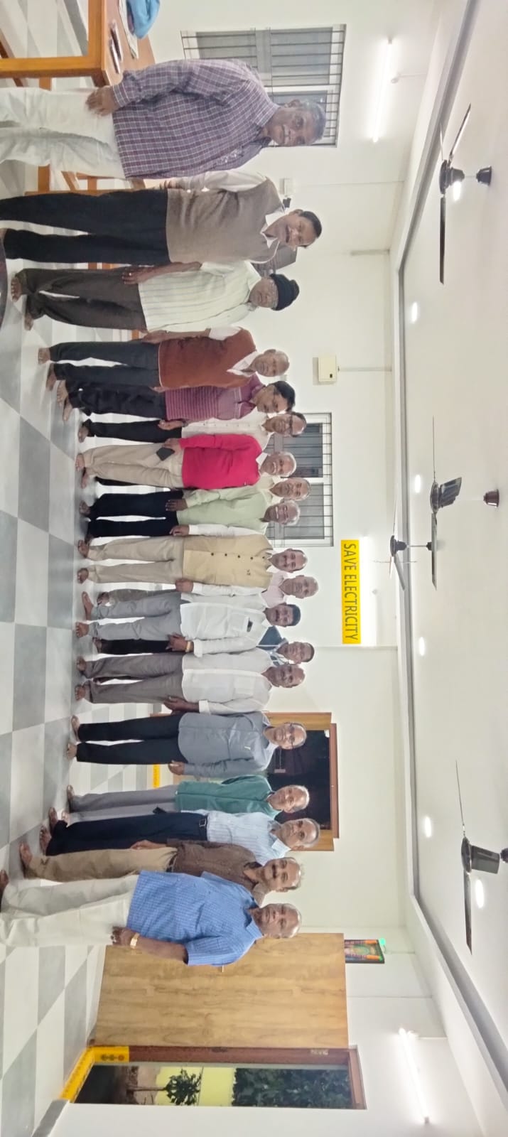 Group photo with Colony President Srinivas Goud Garu  
  